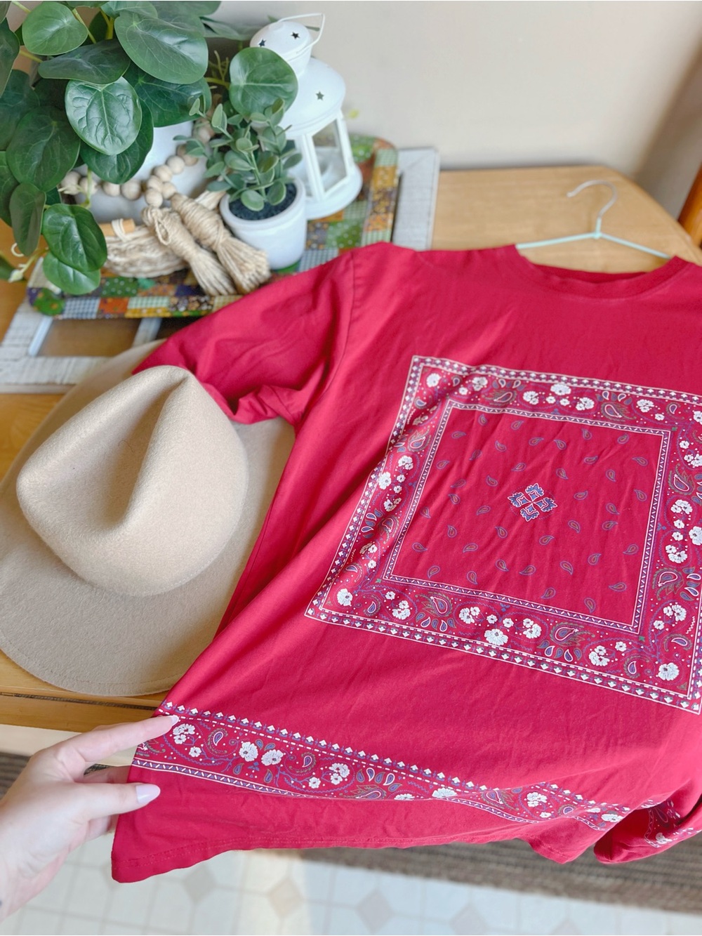 Zara | Red Bandana Tee